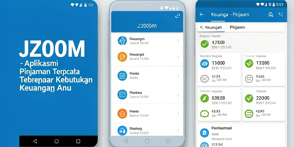 Tampilan antarmuka aplikasi Pinjaman J200M yang mudah digunakan.