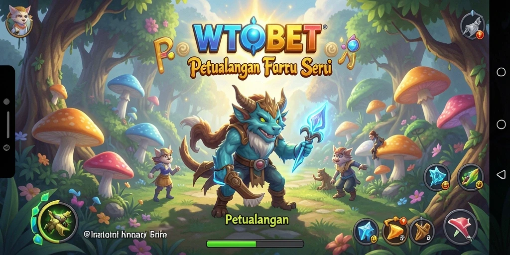Tampilan antarmuka game Petualangan WTOBET yang menawan.