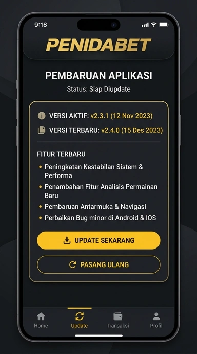 Riwayat Versi Aplikasi penidabet untuk Pengguna Android